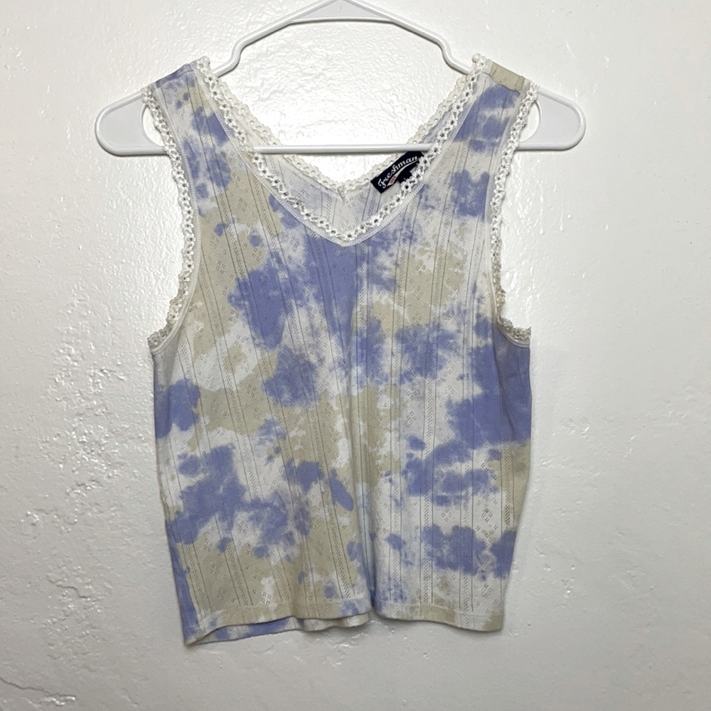 Freshman brand tie dye tank, Size L